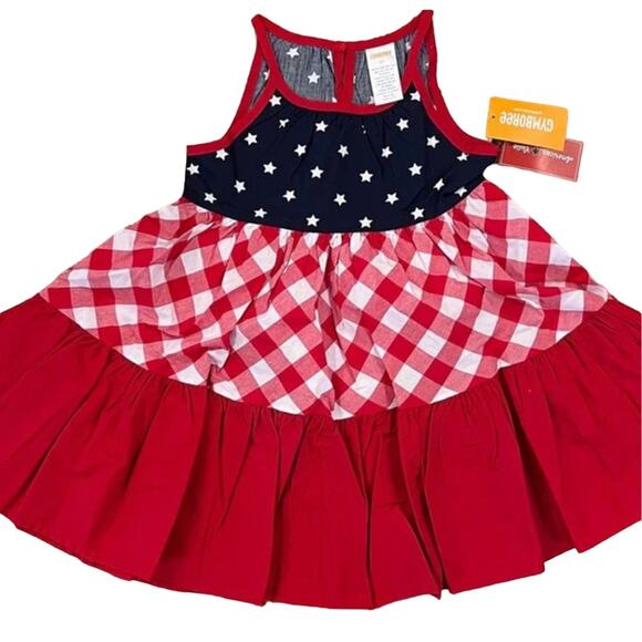 NWT Gymboree 4th of July Red, White & Blue Tiered Dress -American Cutie - Picture 2 of 9